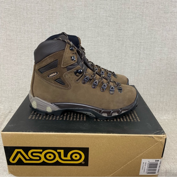 Asolo Shoes Asolo Hiking Boots Mens Size 75 Brown Lace Up Vibram